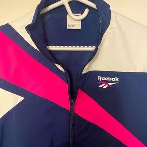 Dope Unisex Reebok 90’s Inspired CLASSICS VECTOR TRACK JACKET Size Medium 🔥